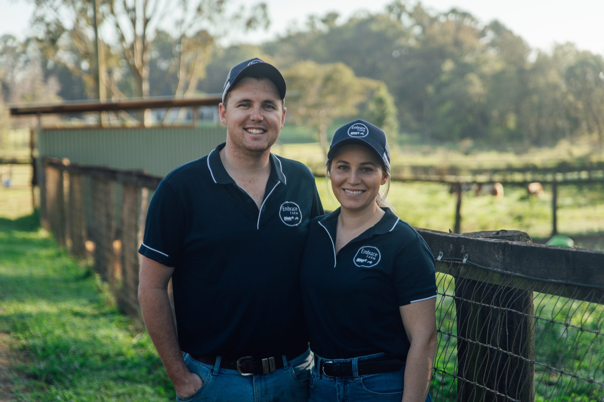 Adam and Dallas Simpson at Embrace Farm, Glass House Mountains, Sunshine Coast, Queensland